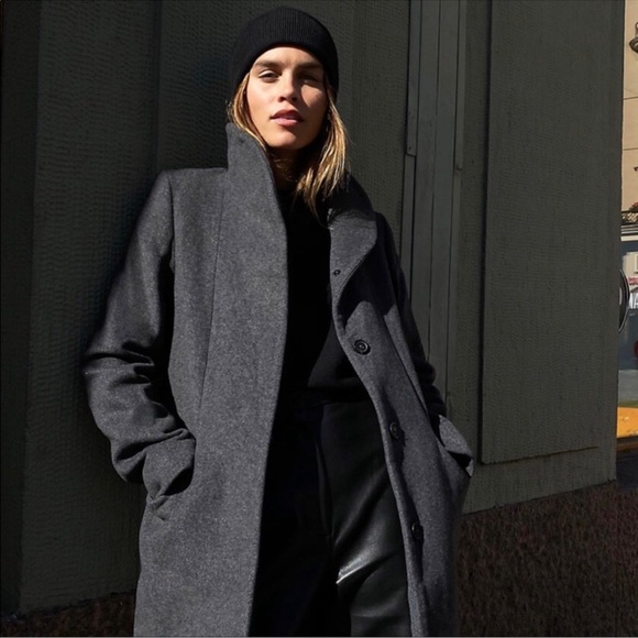 Aritzia Wilfred Cocoon Wool Cashmere Coat - Picture 3 of 12